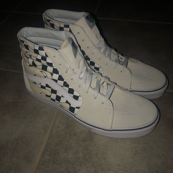 black checkered vans high tops